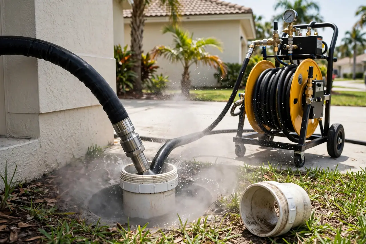 Hydro Jetting vs. Snaking: Clearing Sarasota Sewer Lines